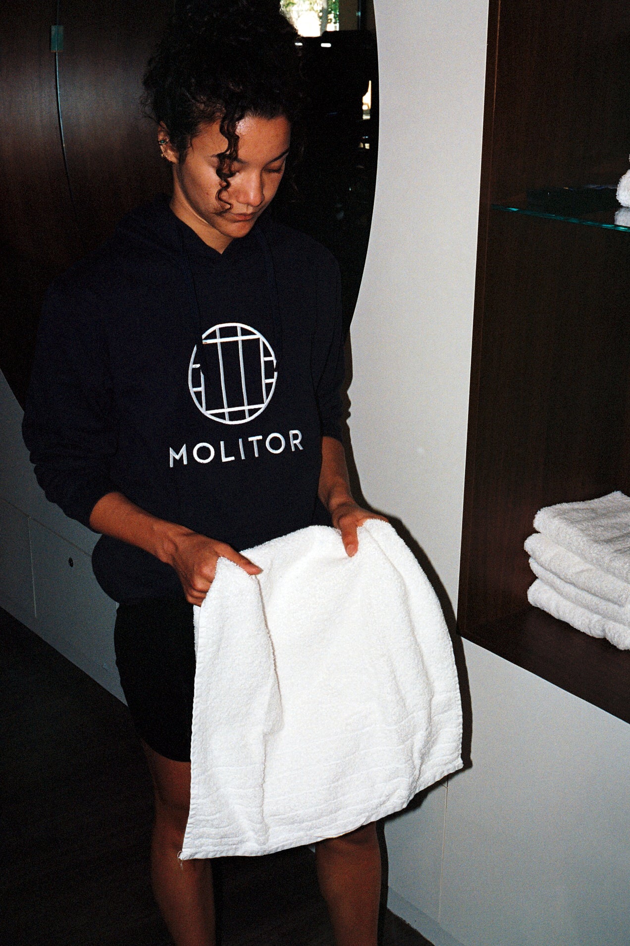 Hoodie Molitor Logo Blanc